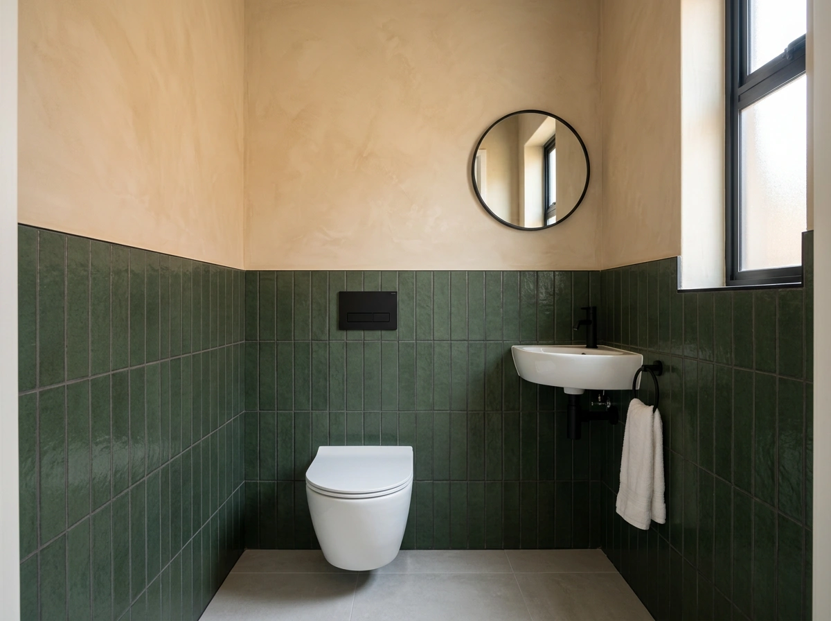Hangtoilet met inbouwreservoir en bedieningsplaat